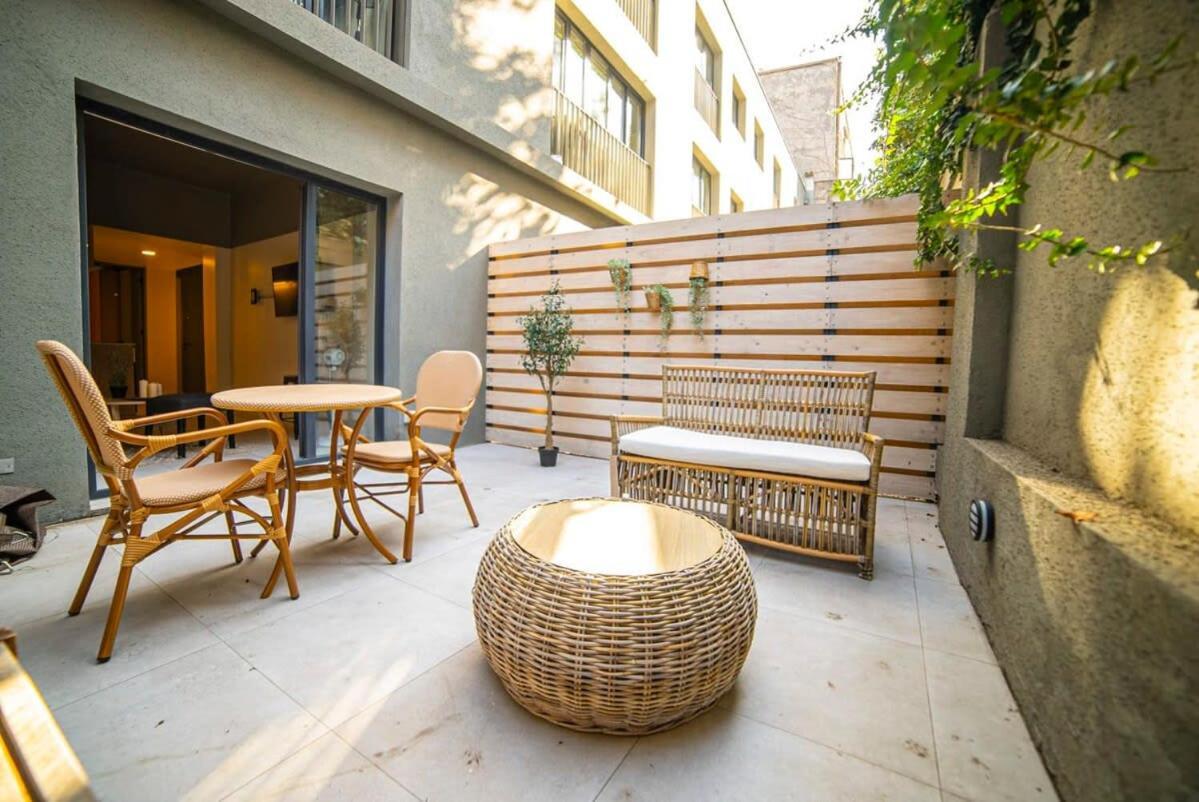 With Private Terrace Steps From Metro Santiago